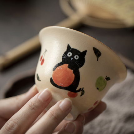 Wabi-Sabi Black Cat Orange Gaiwan_ring01