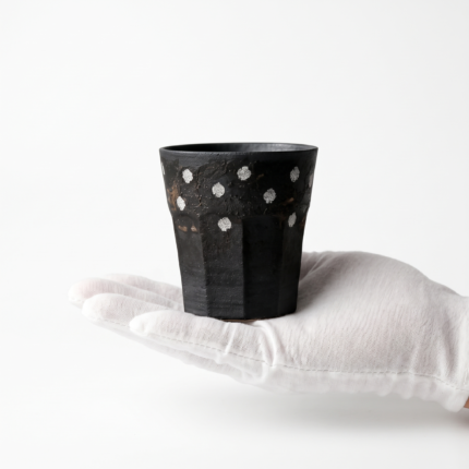 Japanese Ceramic Cups For Tea With Silver Gilding_ring01