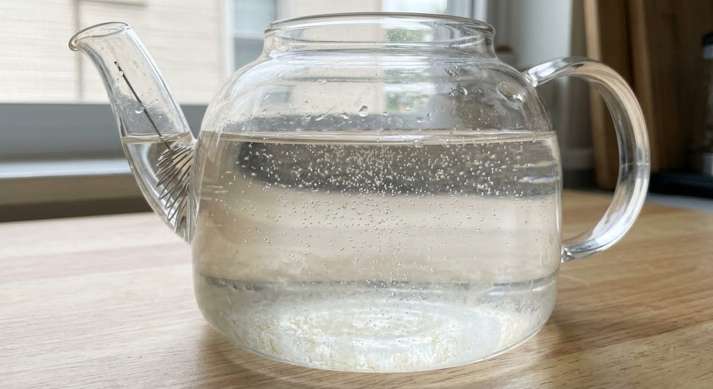 glass-teapot-filled-with-white-vinegar-solution-soaking